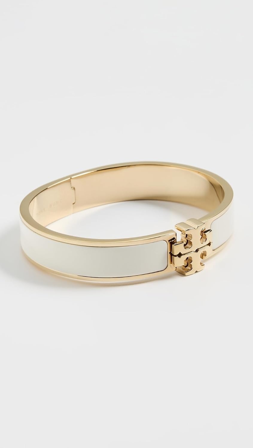 image:imageTory Burch Womens Icon Enamel BraceletTory GoldNew Ivory