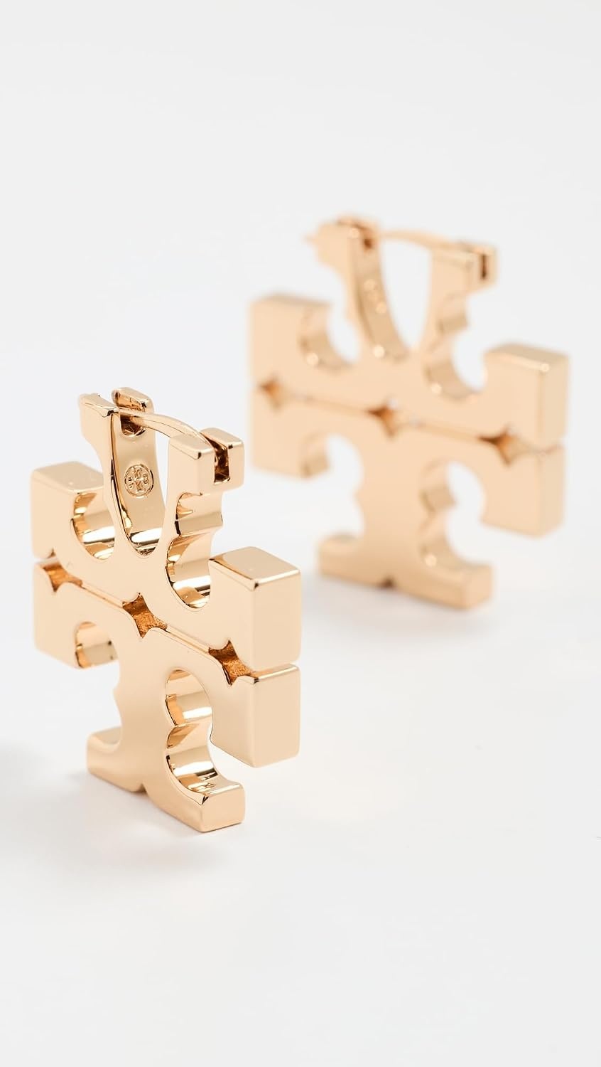 image:imageTory Burch Womens Icon Hidden Hoop EarringsTory Gold