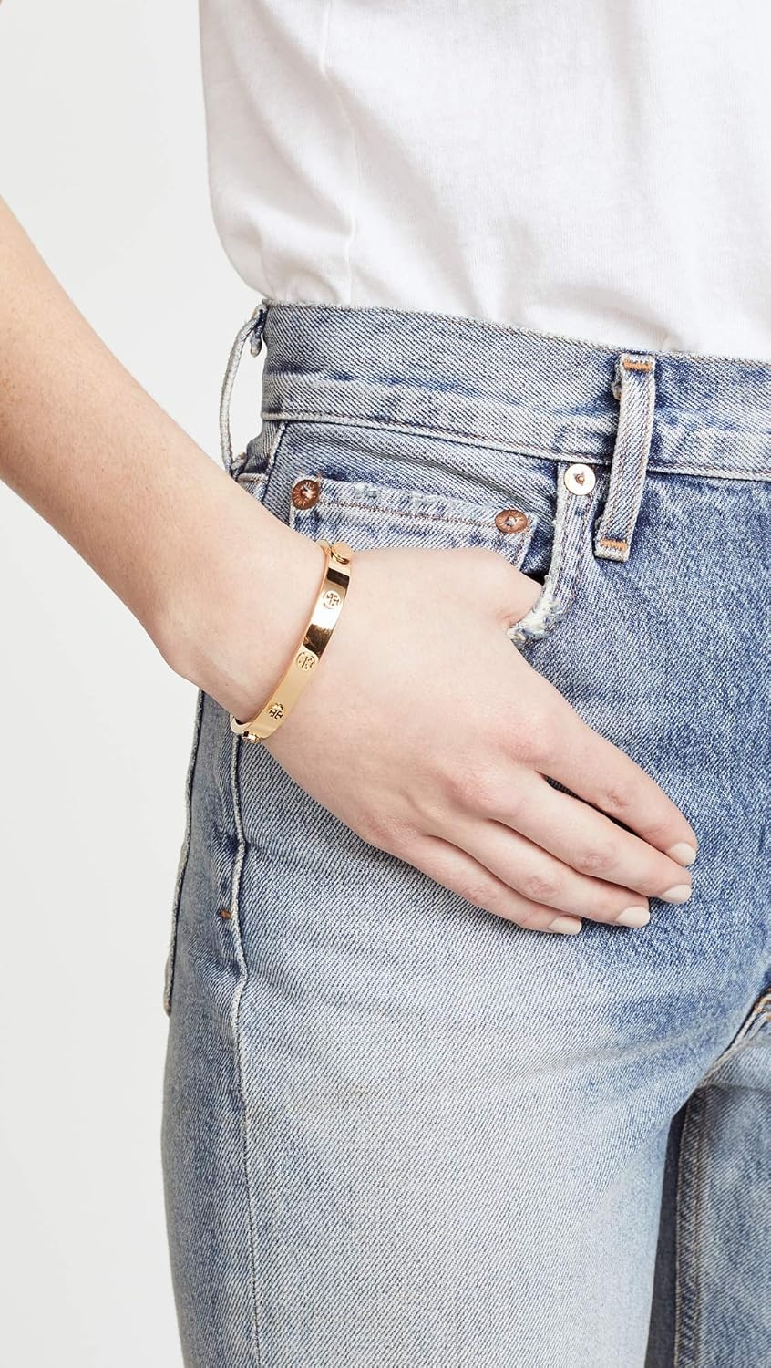 image:imageTory Burch Womens Icon Hinge Bracelet Tory Gold Medium