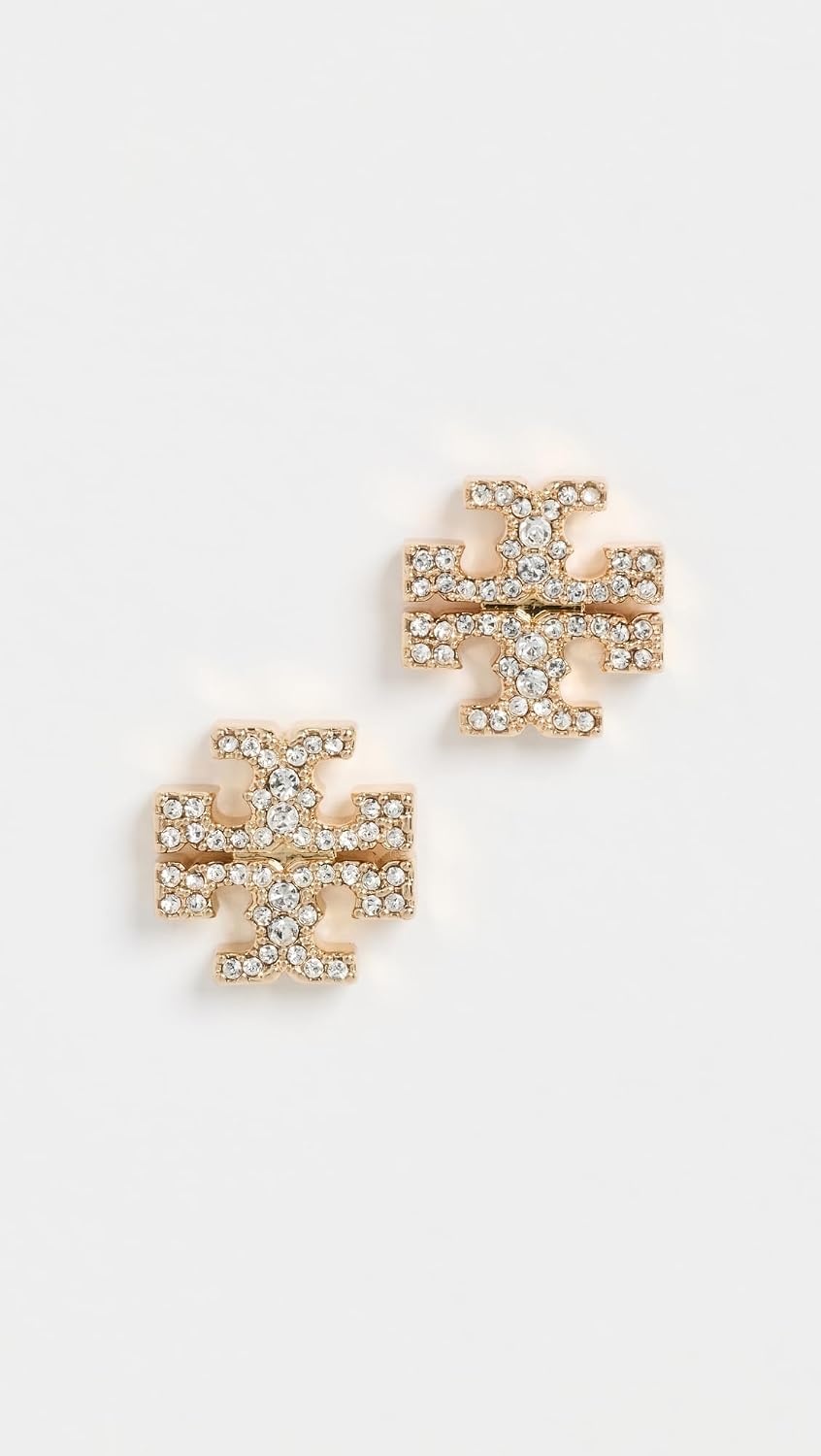 image:imageTory Burch Womens Icon Pav Stud EarringsTory Gold Crystal