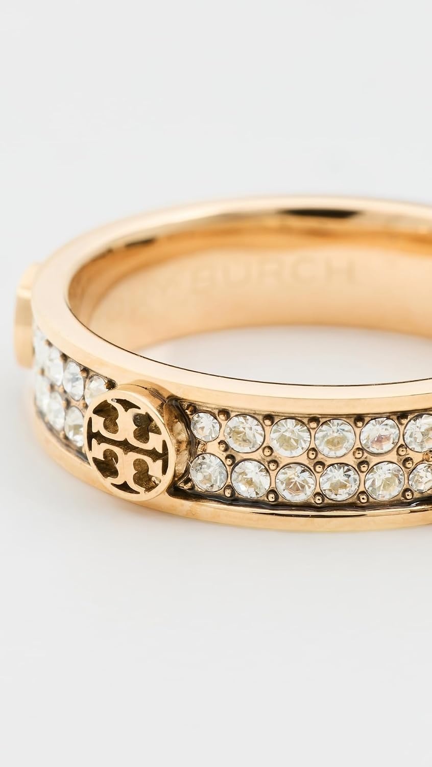 image:imageTory Burch Womens Icon Pave RingTory Gold Crystal