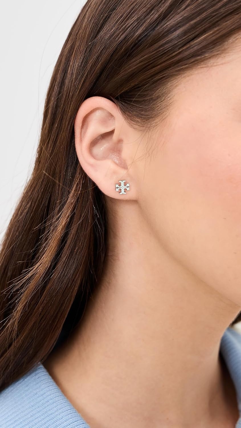 image:imageTory Burch Womens Icon Stud EarringsTory Silver Mint