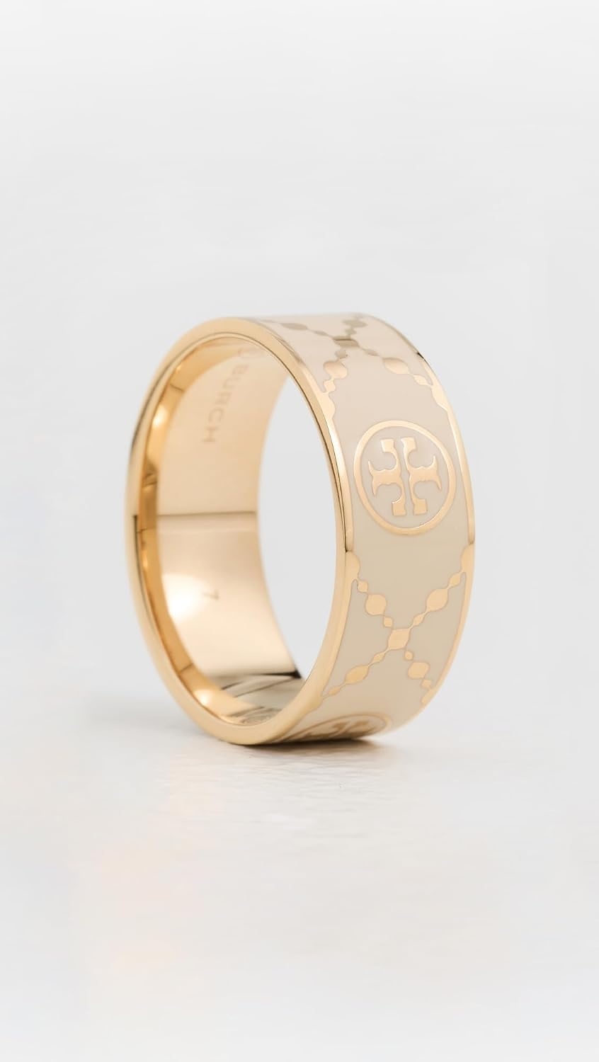 image:imageTory Burch Womens Icon T Monogram RingTory Gold New Ivory