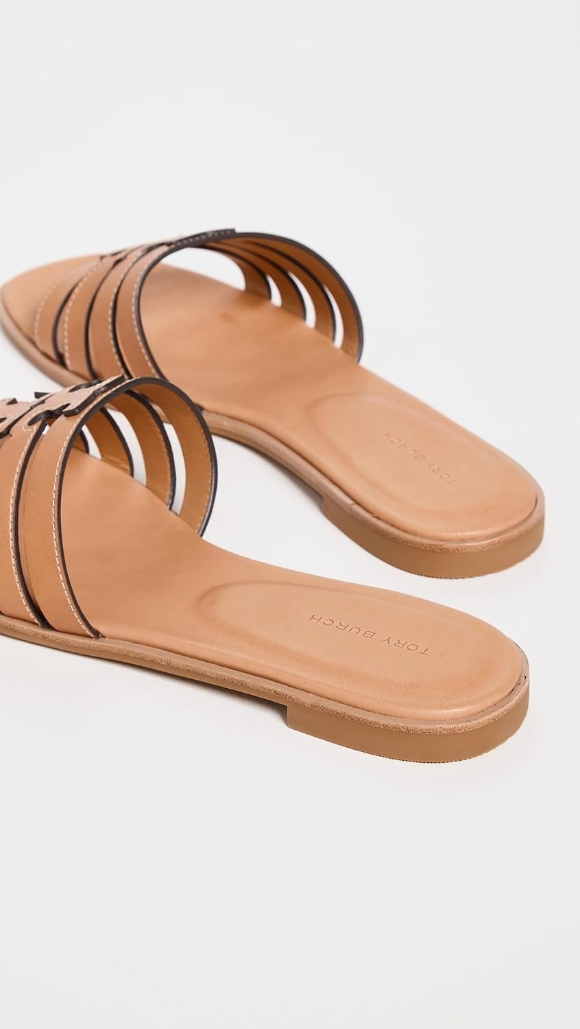 image:imageTory Burch Womens Ines Cage SlidesCamelloCamello