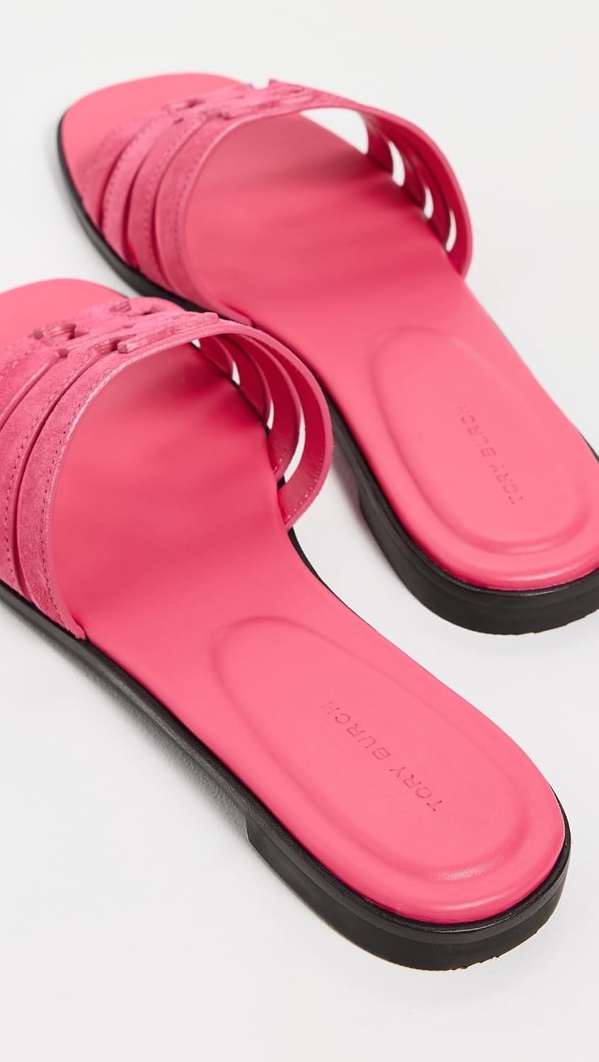 image:imageTory Burch Womens Ines Cage SlidesFuschia PinkFuschia Pink
