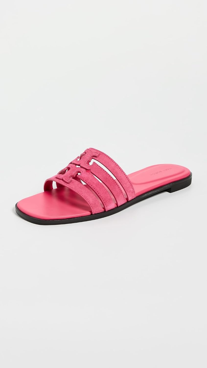 image:imageTory Burch Womens Ines Cage SlidesFuschia PinkFuschia Pink