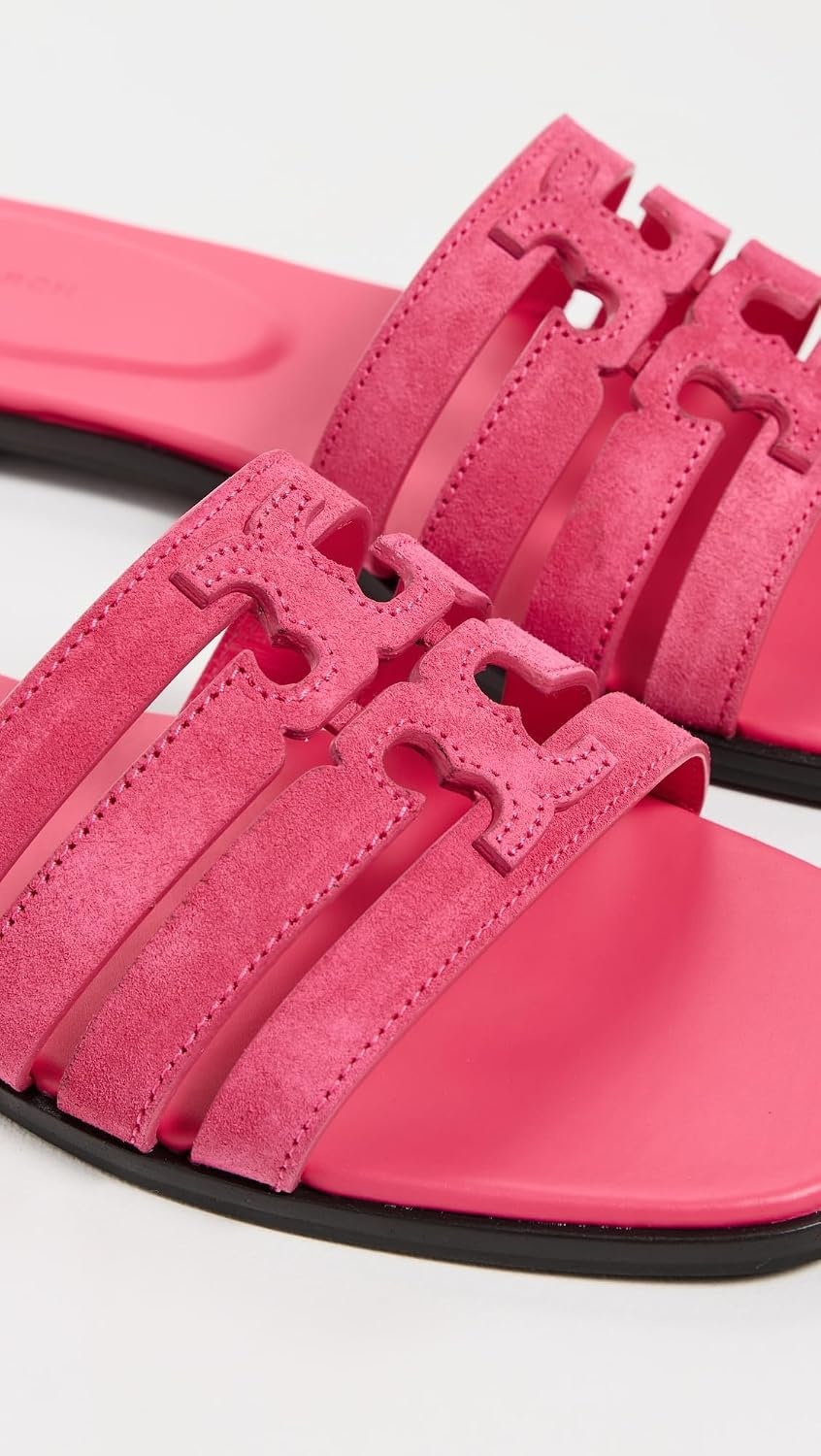 image:imageTory Burch Womens Ines Cage SlidesFuschia PinkFuschia Pink