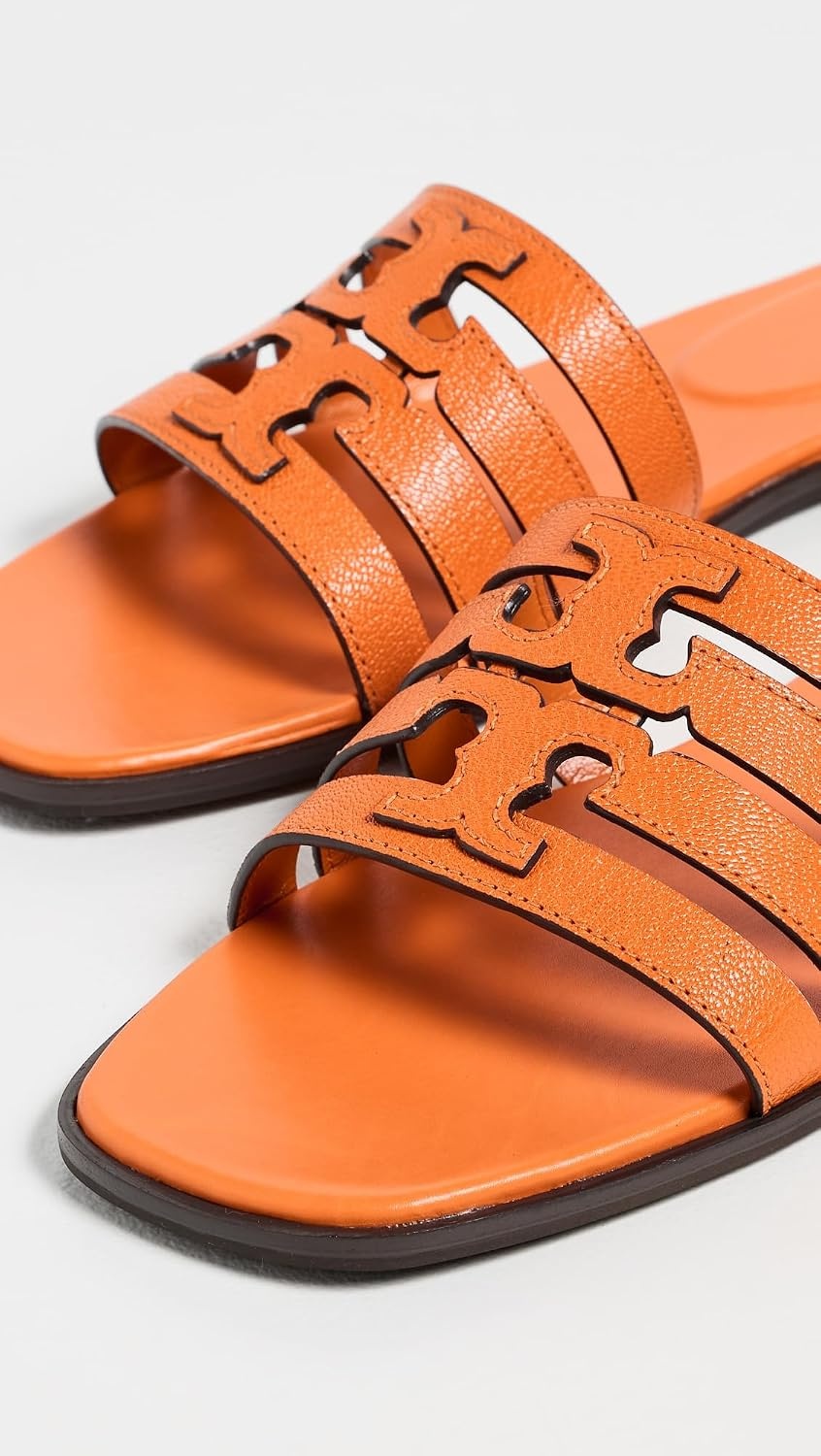 image:imageTory Burch Womens Ines Cage SlidesOrange Citrine