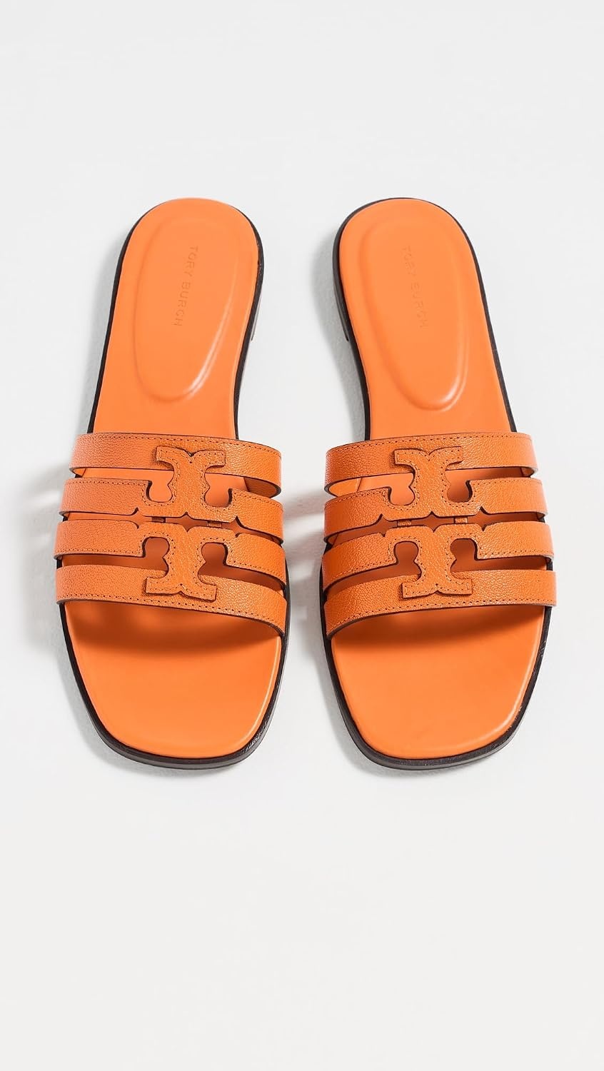 image:imageTory Burch Womens Ines Cage SlidesOrange Citrine