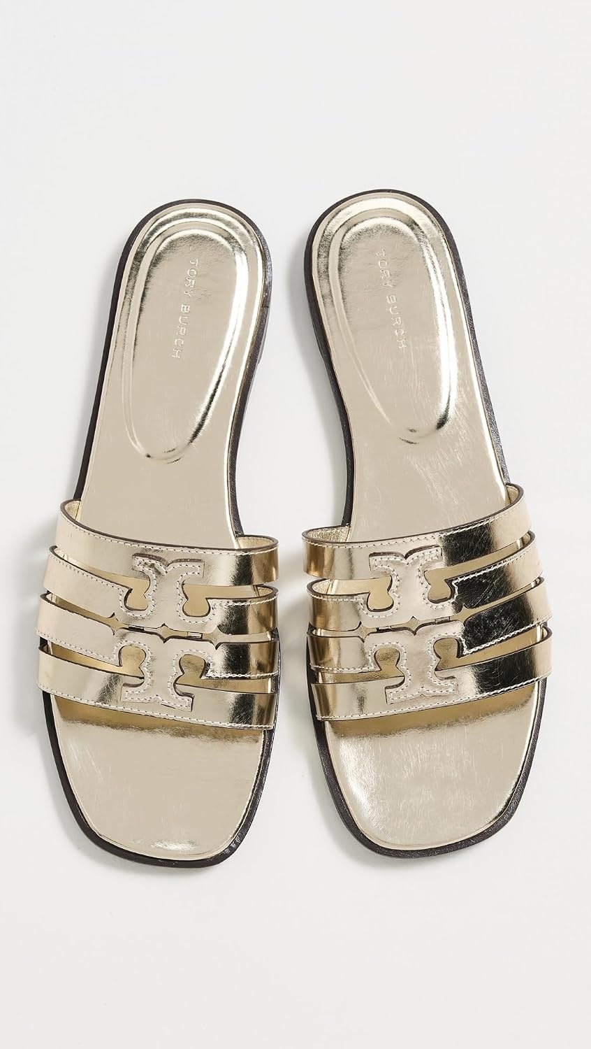 image:imageTory Burch Womens Ines Cage SlidesSpark Gold