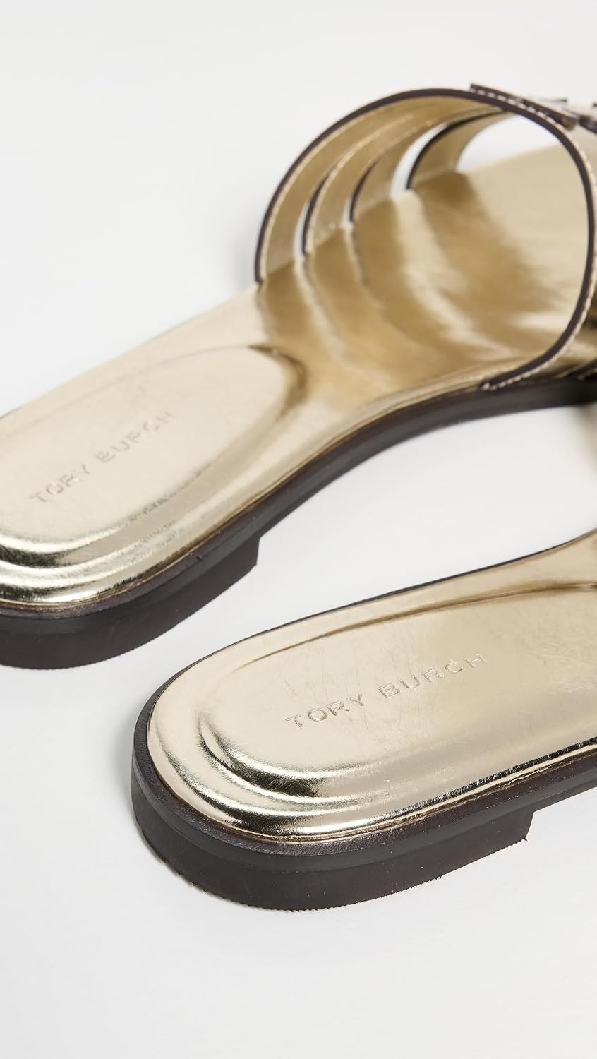 image:imageTory Burch Womens Ines Cage SlidesSpark Gold