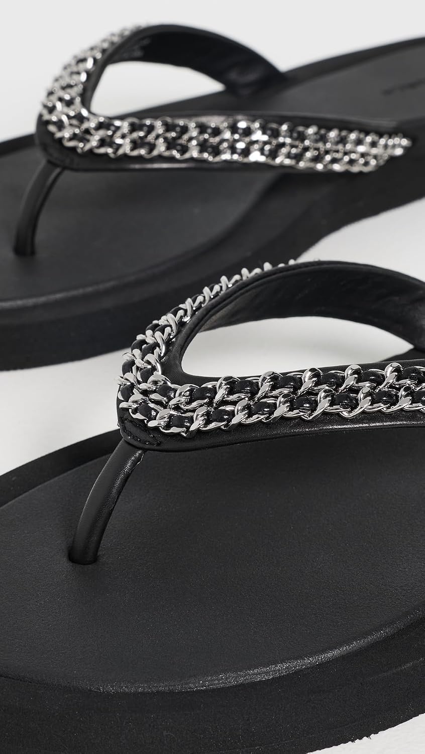 image:imageTory Burch Womens Kira Chain Flip FlopsPerfect Black