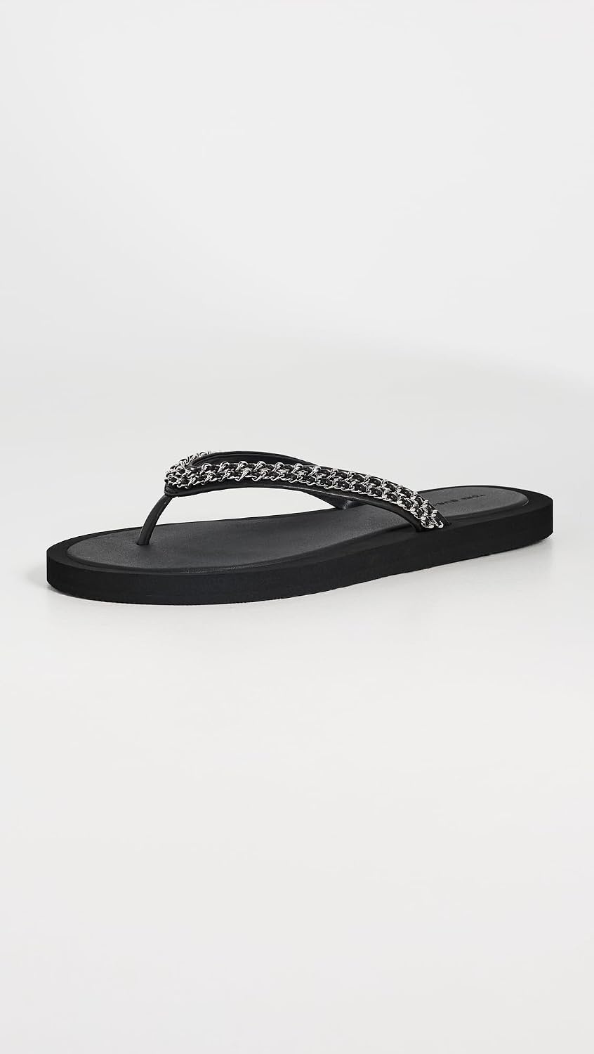 image:imageTory Burch Womens Kira Chain Flip FlopsPerfect Black