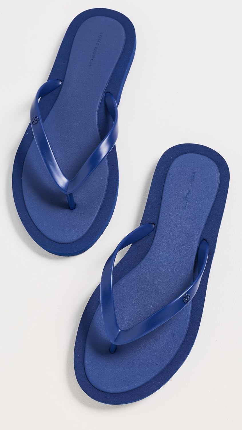 image:imageTory Burch Womens Kira Padded Flip FlopsBallpoint Blue
