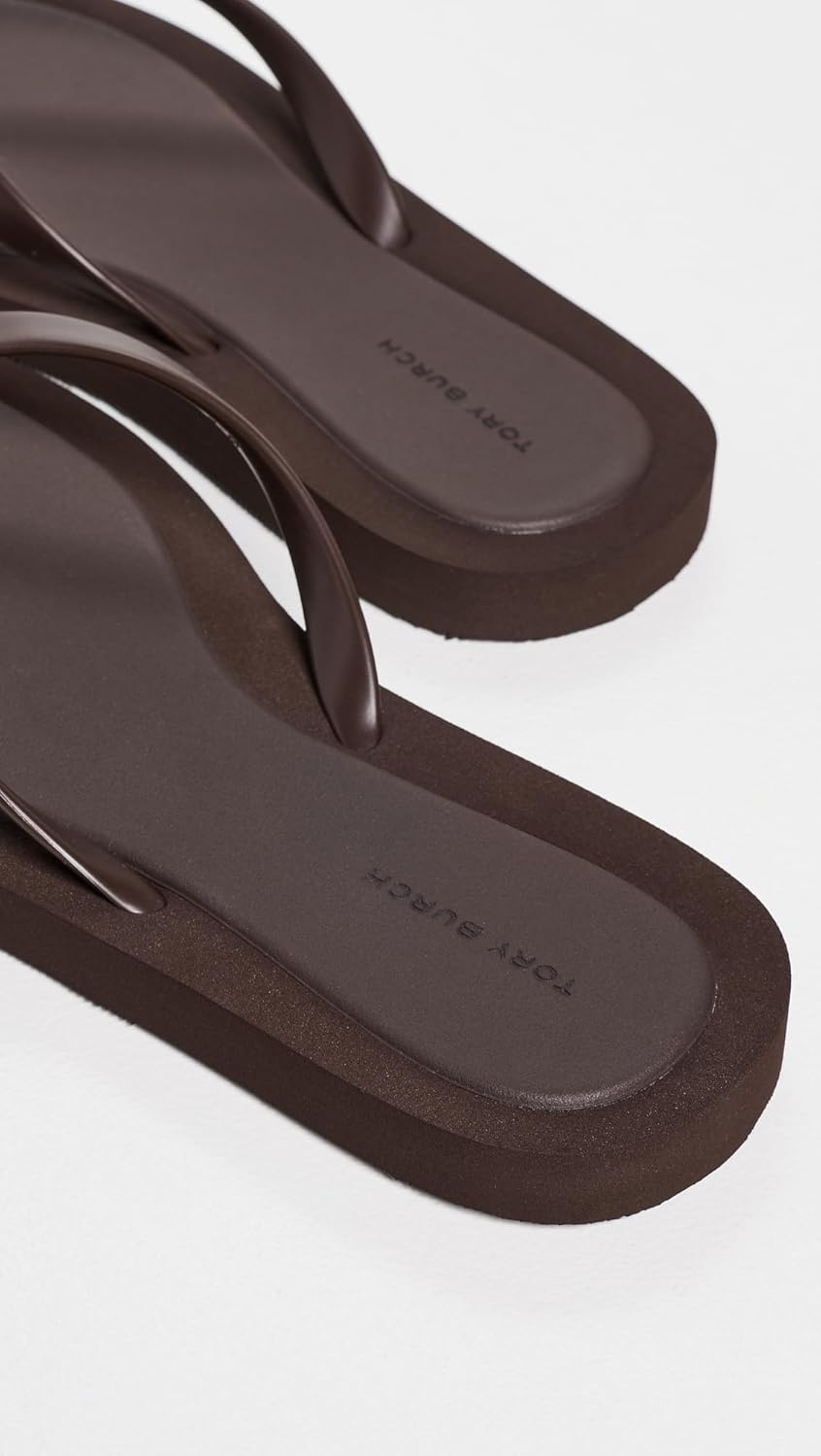 image:imageTory Burch Womens Kira Padded Flip FlopsDark Cocoa