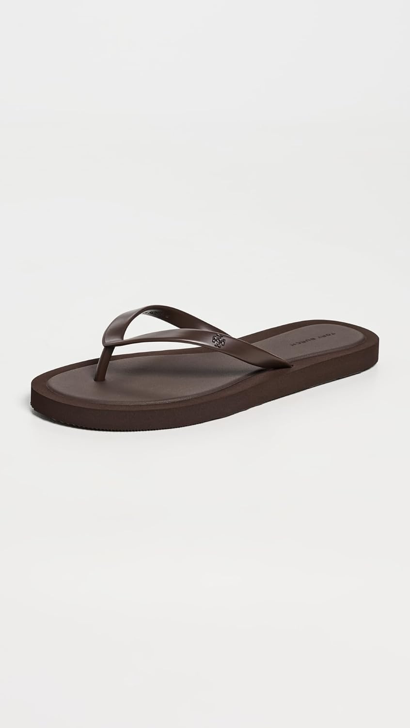 image:imageTory Burch Womens Kira Padded Flip FlopsDark Cocoa