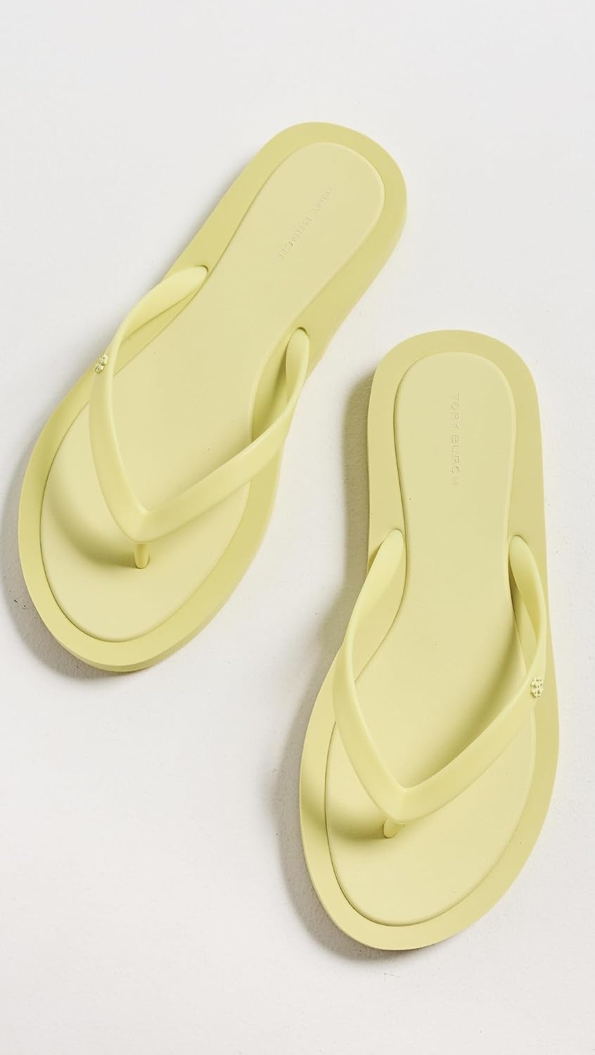 image:imageTory Burch Womens Kira Padded Flip FlopsSoft Yellow