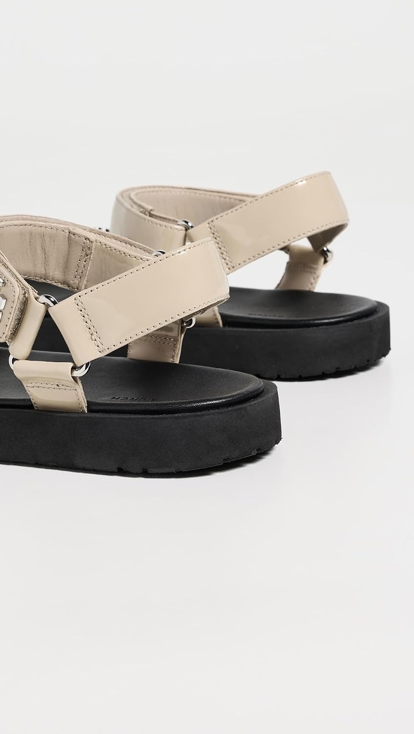 image:imageTory Burch Womens Kira Ultralight SandalsStone GreyBlackSilver