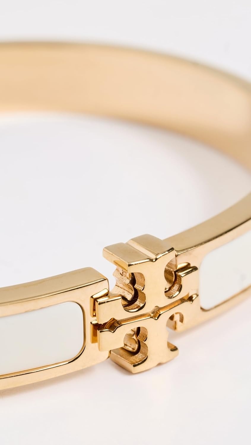image:imageTory Burch Womens Medium Icon Enamel BraceletTory GoldIvory