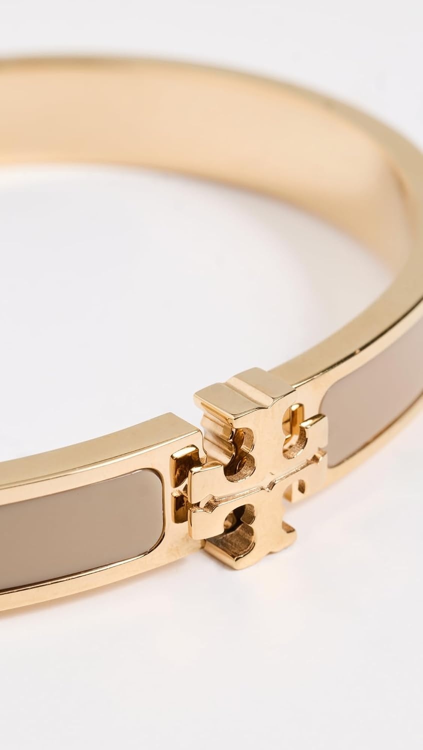 image:imageTory Burch Womens Medium Icon Enamel BraceletTory GoldTan