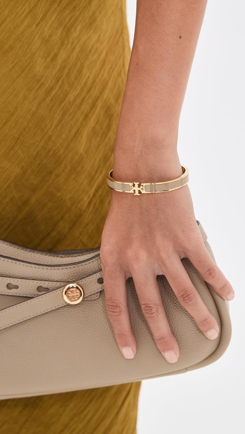 image:imageTory Burch Womens Medium Icon Enamel BraceletTory GoldTan