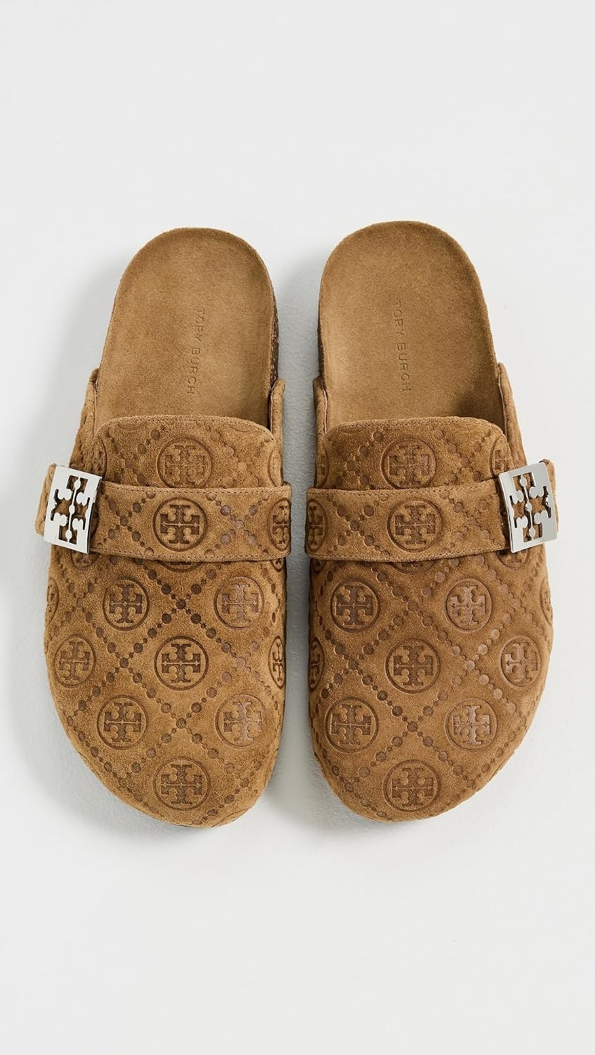 image:imageTory Burch Womens Mellow MulesGolden BrownSilver
