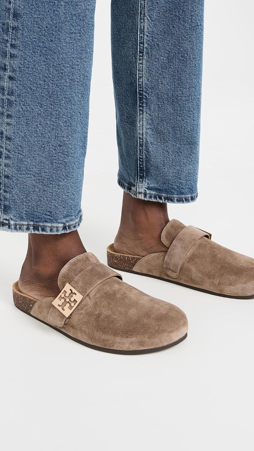 image:imageTory Burch Womens Mellow MulesRiver RockGold