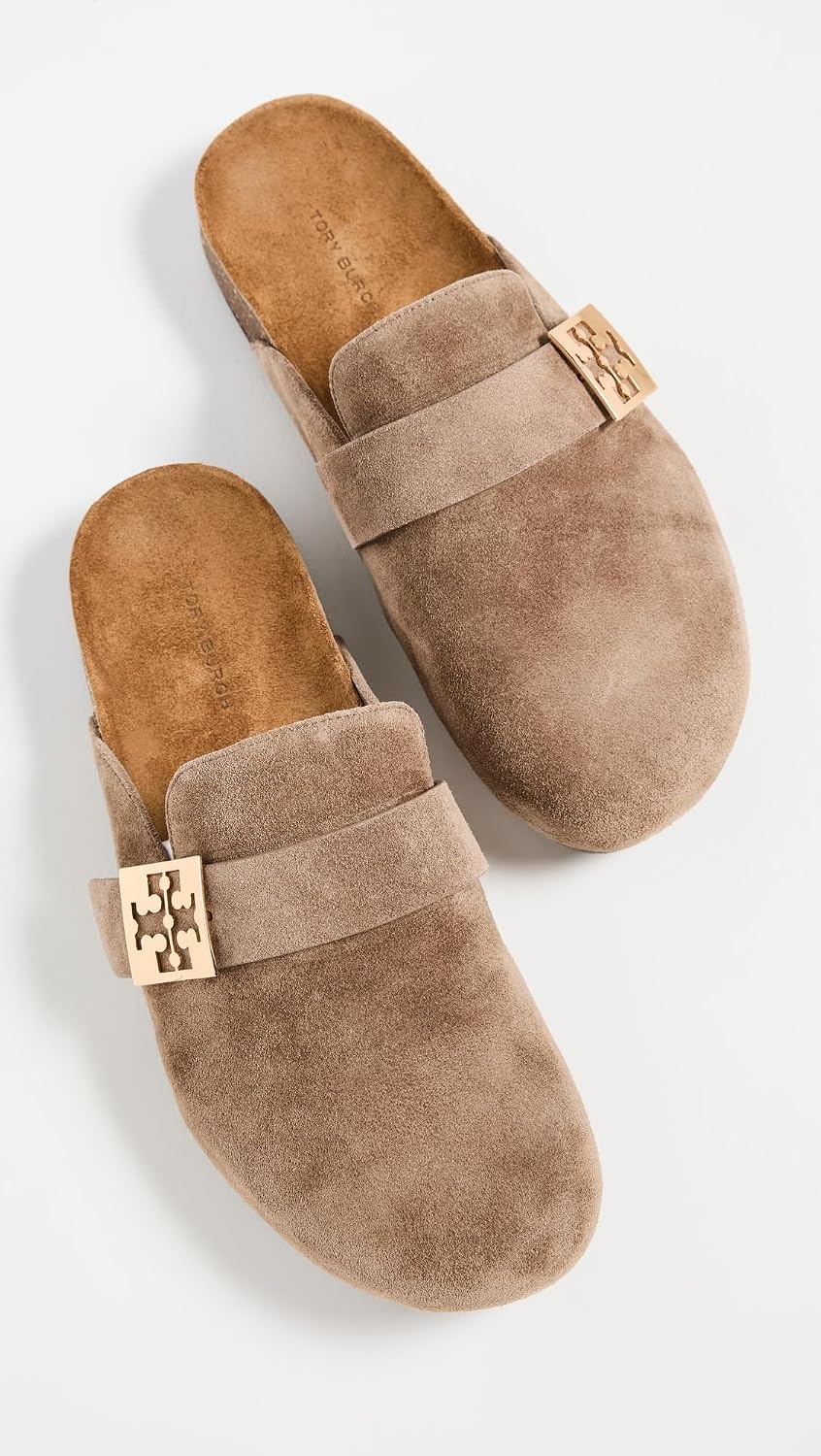 image:imageTory Burch Womens Mellow MulesRiver RockGold