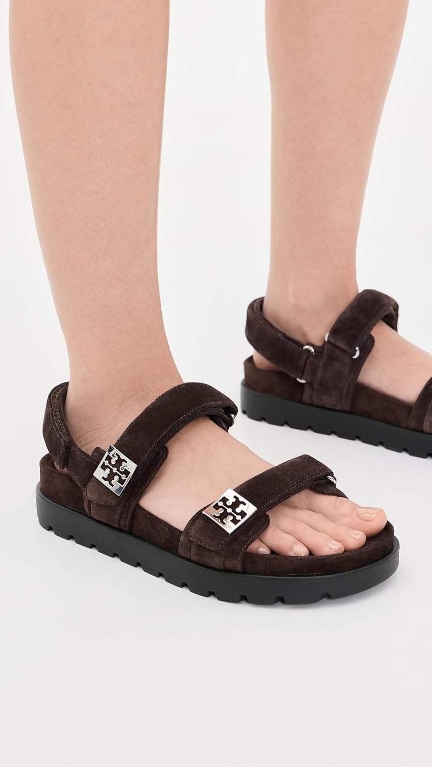 image:imageTory Burch Womens Mellow Sport SandalsDark CocoaPerfect Black