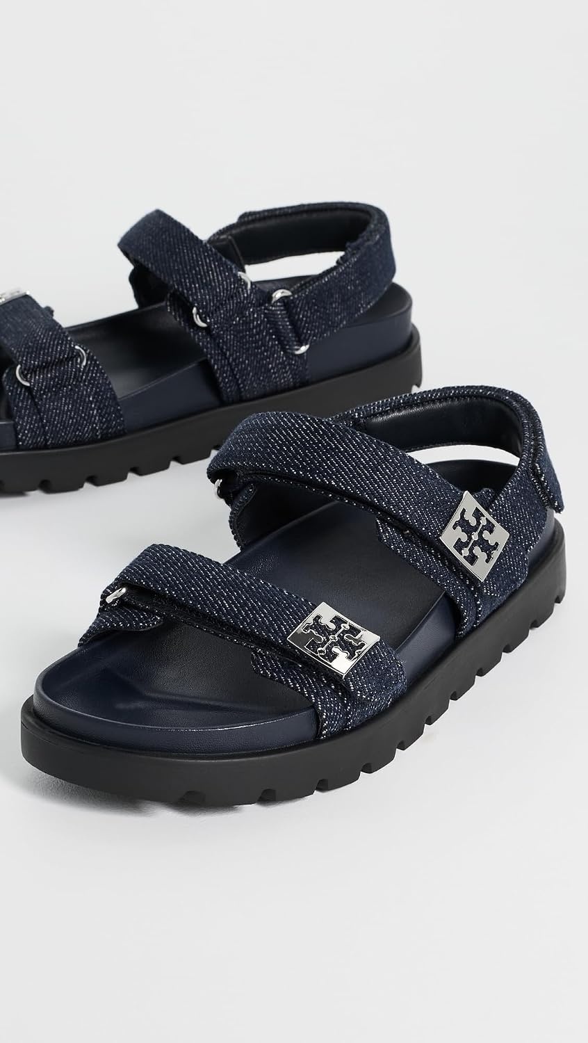 image:imageTory Burch Womens Mellow Sport SandalsMidnight DenimNavySilver