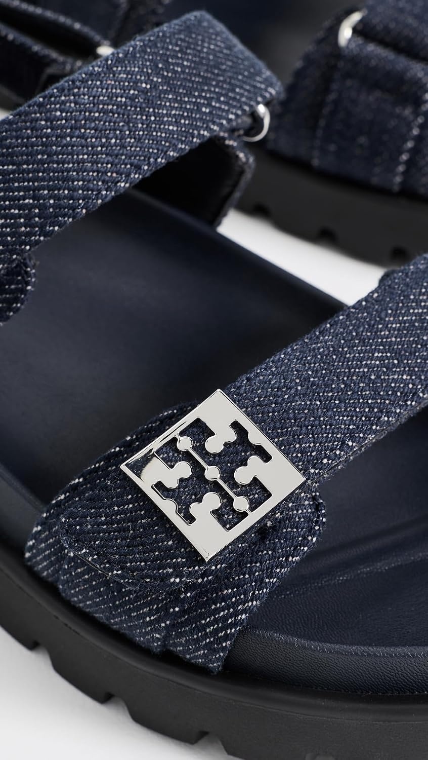 image:imageTory Burch Womens Mellow Sport SandalsMidnight DenimNavySilver