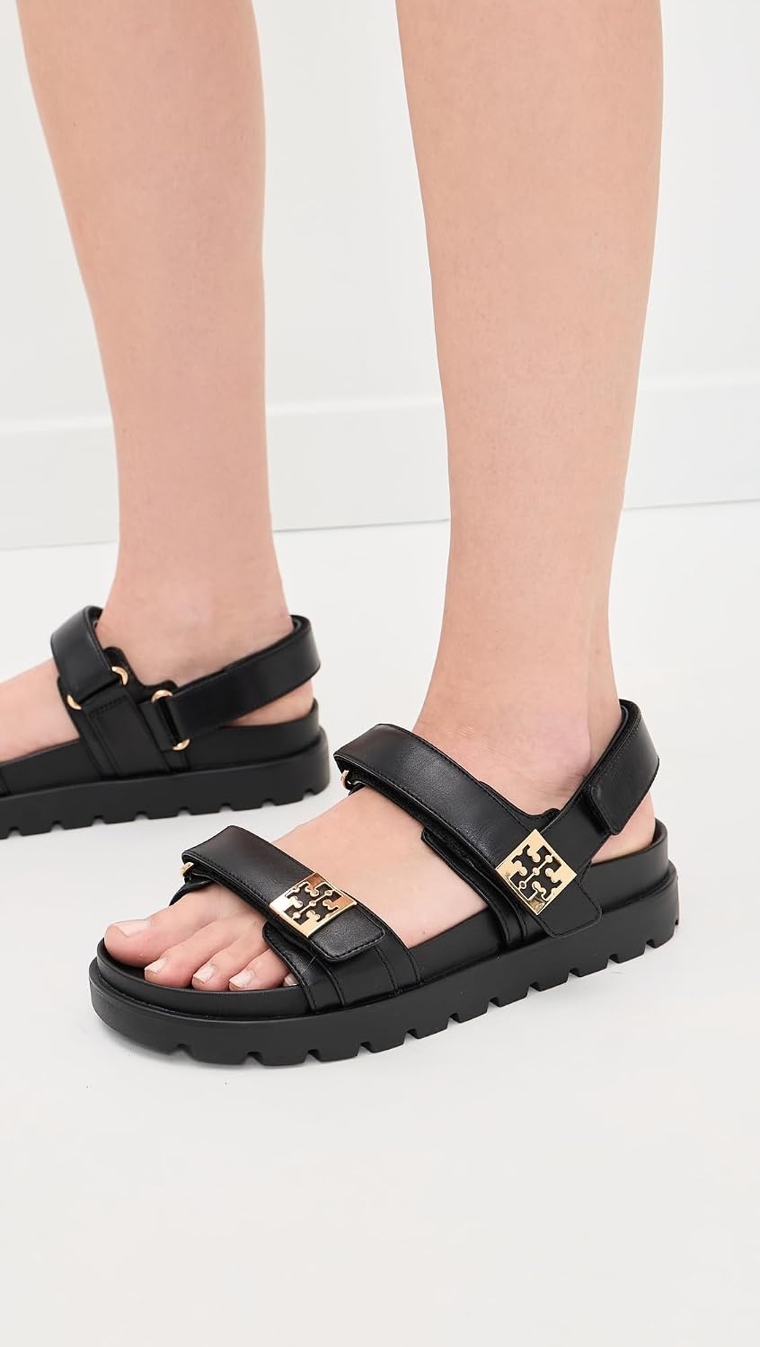 image:imageTory Burch Womens Mellow Sport SandalsPerfect BlackGold