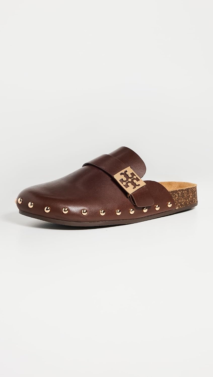image:imageTory Burch Womens Mellow Stud MulesDeep MochaGold