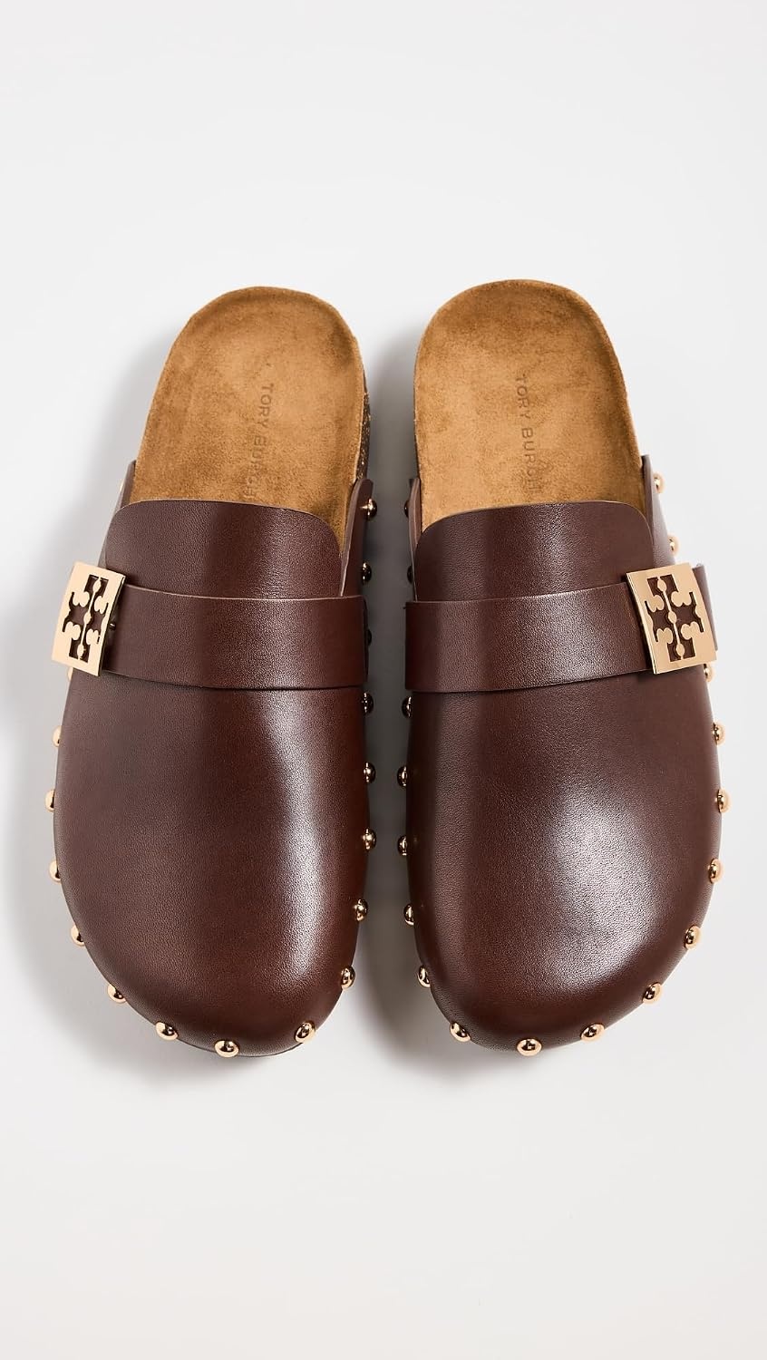 image:imageTory Burch Womens Mellow Stud MulesDeep MochaGold