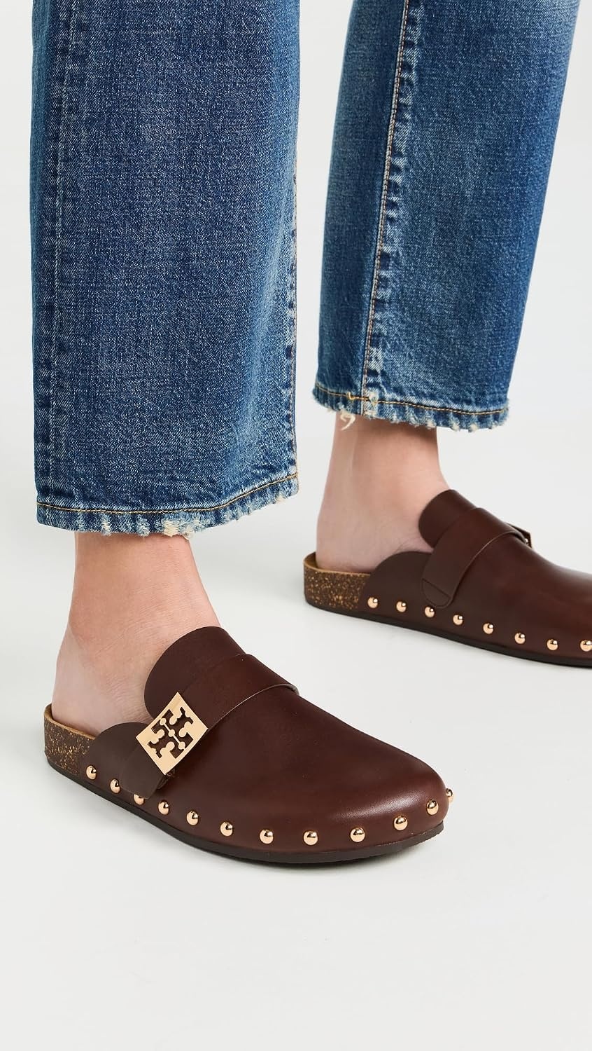 image:imageTory Burch Womens Mellow Stud MulesDeep MochaGold