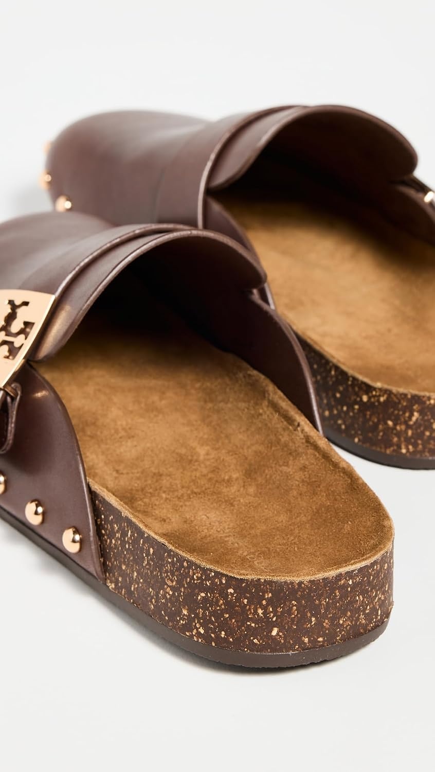 image:imageTory Burch Womens Mellow Stud MulesDeep MochaGold