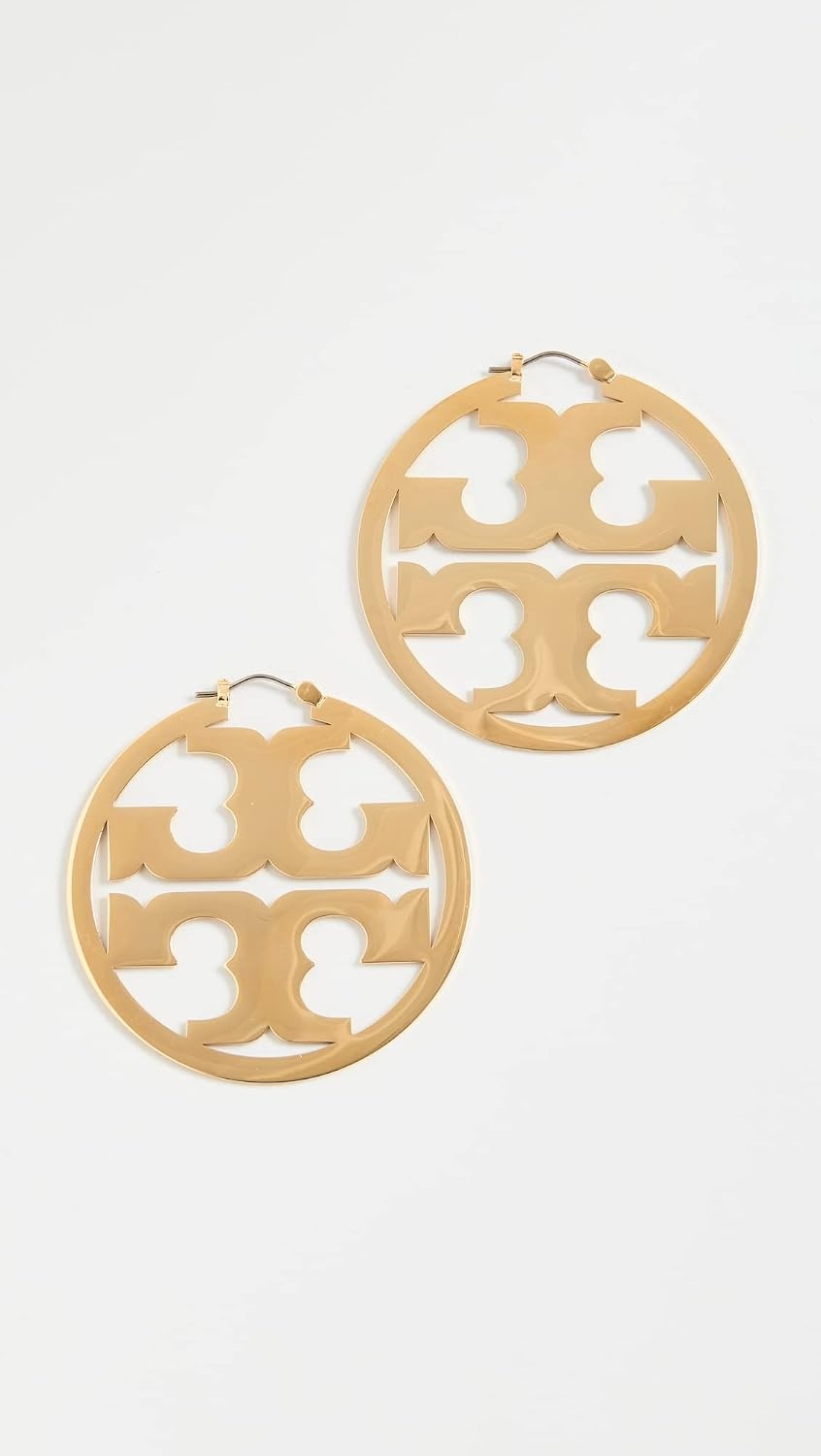 image:imageTory Burch Womens Miller Hoop EarringsGold