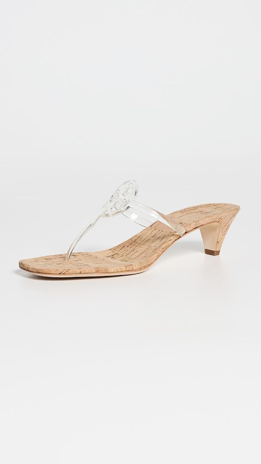 image:imageTory Burch Womens Miller Jelly Kitten HeelsClear