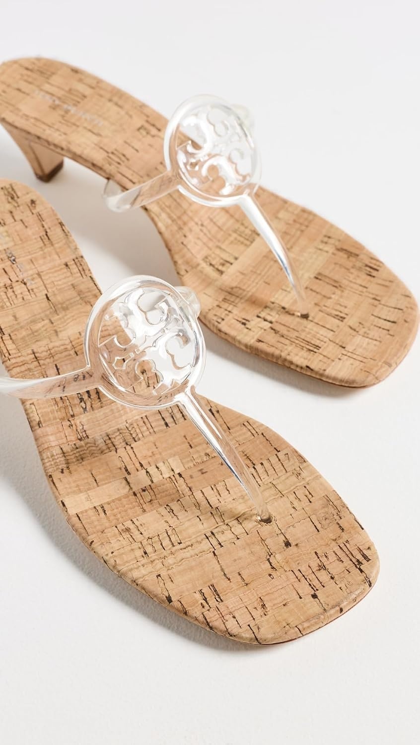 image:imageTory Burch Womens Miller Jelly Kitten HeelsClear