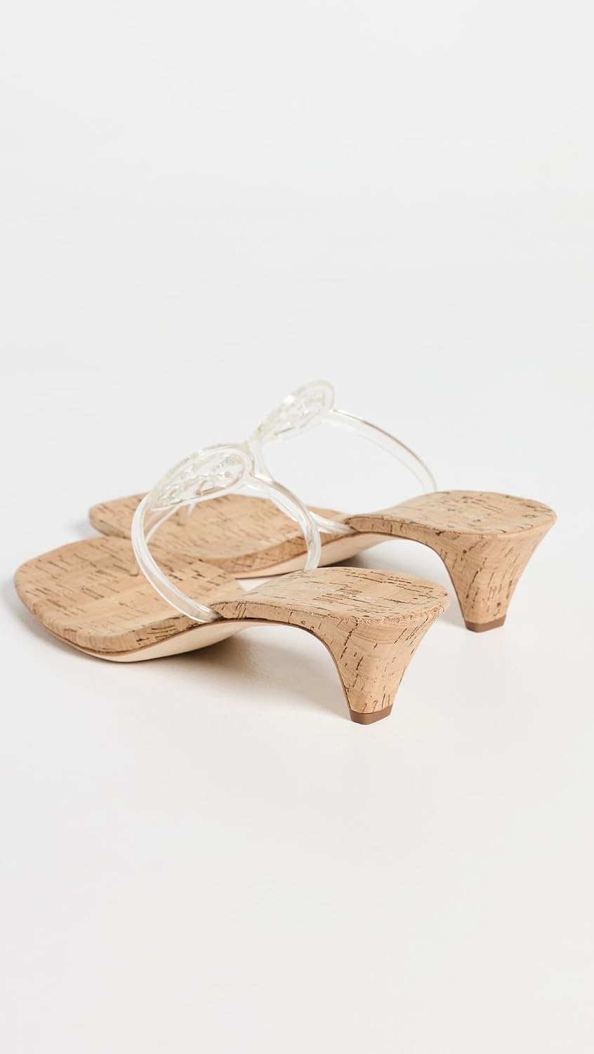 image:imageTory Burch Womens Miller Jelly Kitten HeelsClear