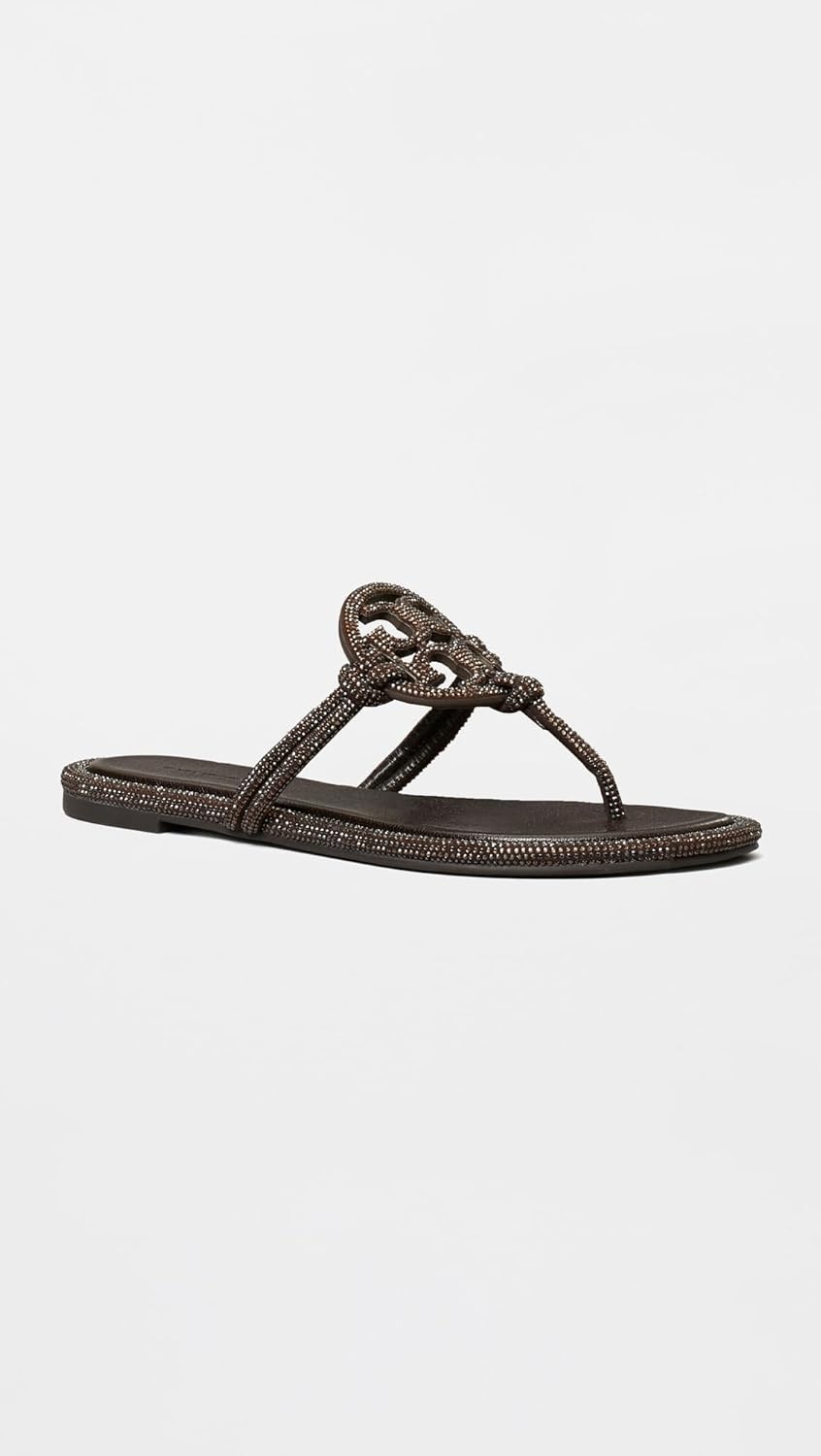 image:imageTory Burch Womens Miller Knotted Pave SandalsCocoa