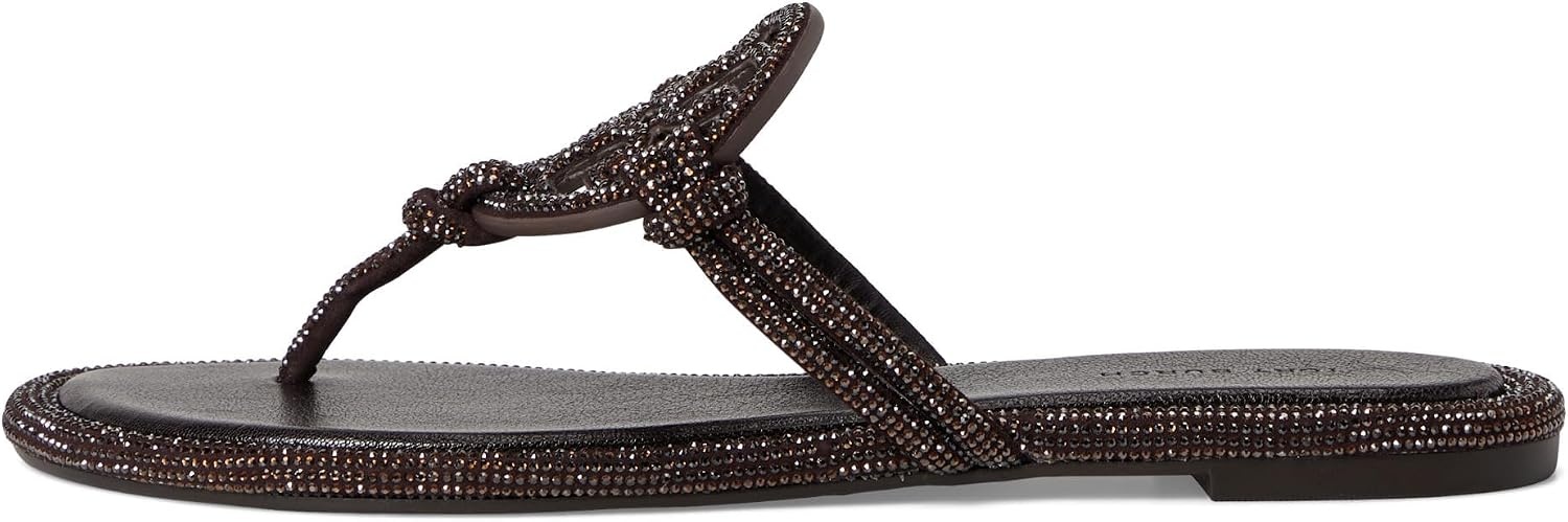 image:imageTory Burch Womens Miller Knotted Pave SandalsCocoa