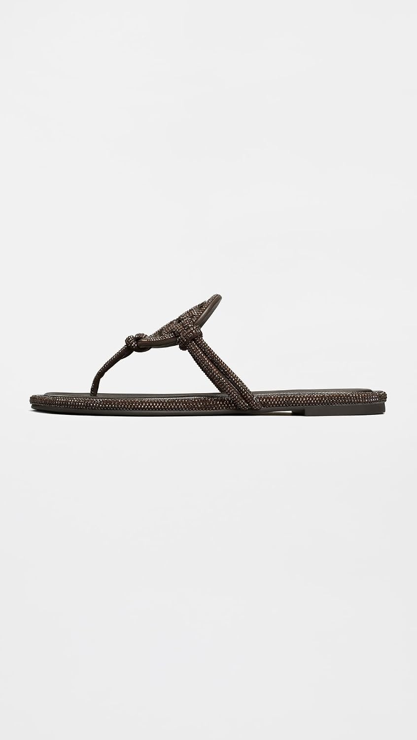 image:imageTory Burch Womens Miller Knotted Pave SandalsCocoa