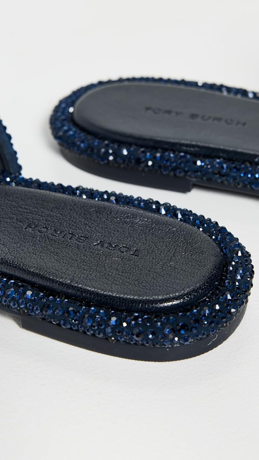 image:imageTory Burch Womens Miller Knotted Pave SandalsNew Navy