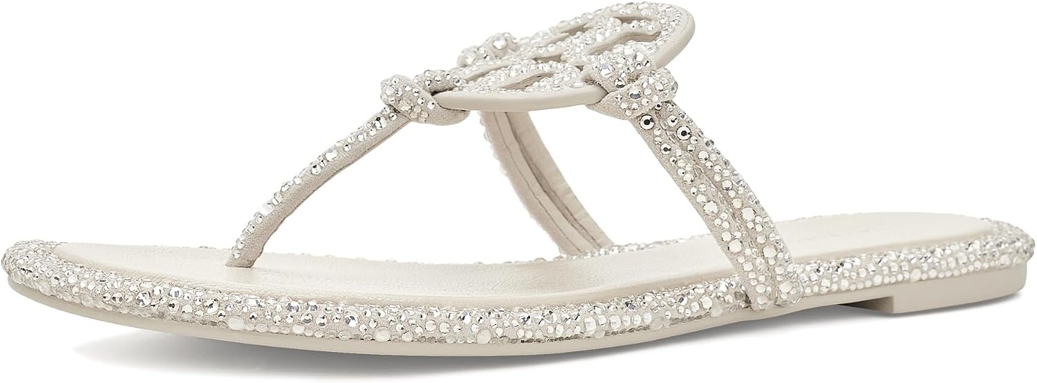image:imageTory Burch Womens Miller Knotted Pave SandalsPearl