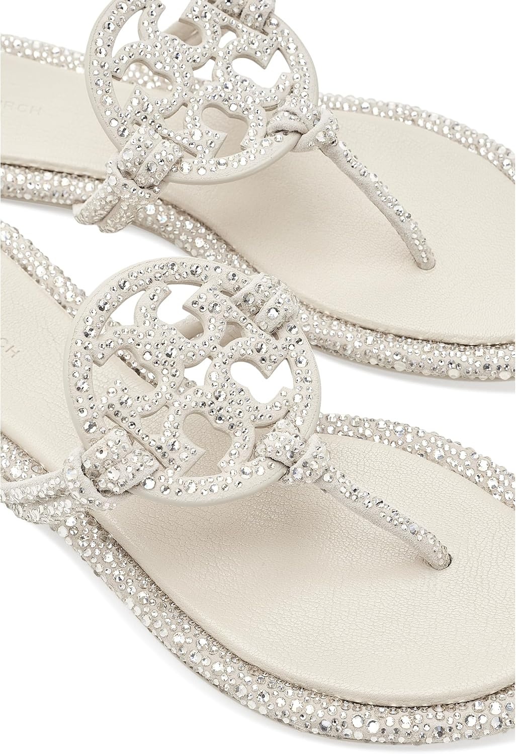 image:imageTory Burch Womens Miller Knotted Pave SandalsPearl