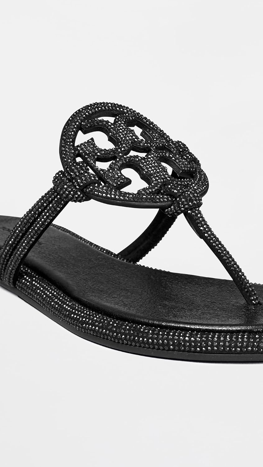image:imageTory Burch Womens Miller Knotted Pave SandalsPerfect Black