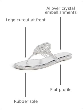 image:imageTory Burch Womens Miller Knotted Pave SandalsSilver