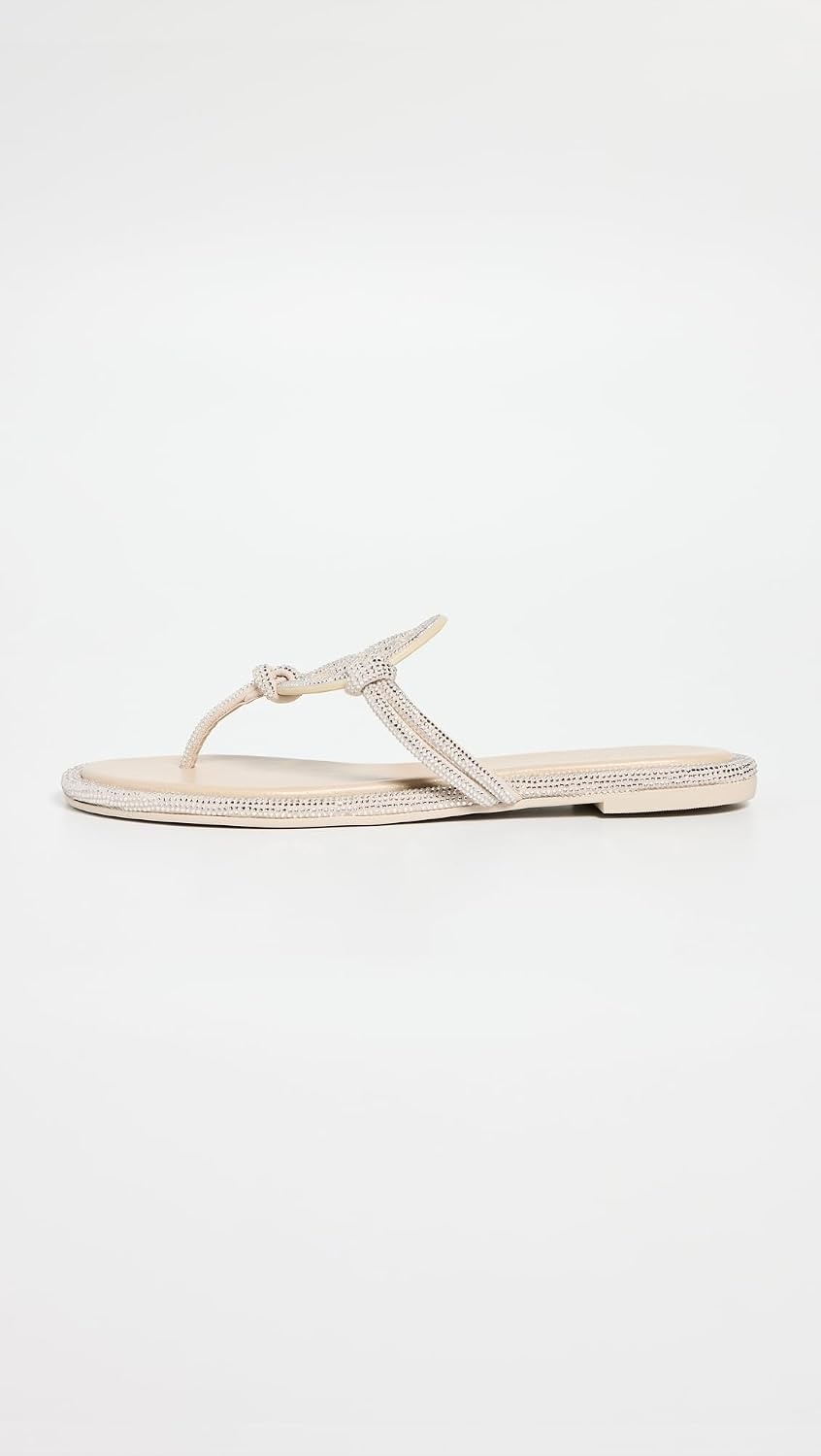 image:imageTory Burch Womens Miller Knotted Pave SandalsStone Gray
