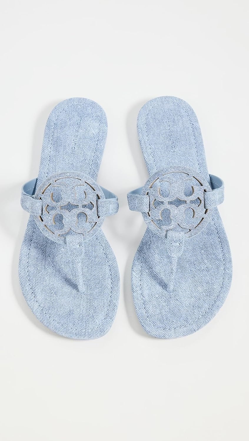 image:imageTory Burch Womens Miller Patent SandalsBlue Cloud
